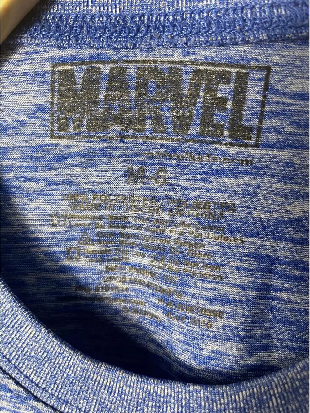 Marvel Captain America Graphic Tee Shirt Boys Blue Size 6 Red Athletic Summer